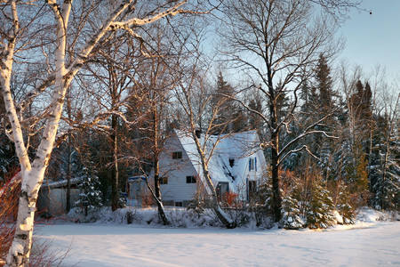 Iarna într-un sat canadian