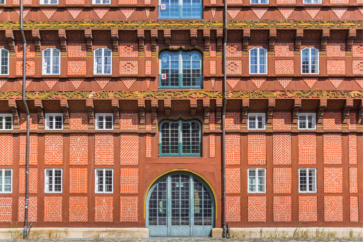 Facciata di un edificio a Braunschweig