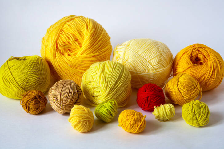 Yellow yarn