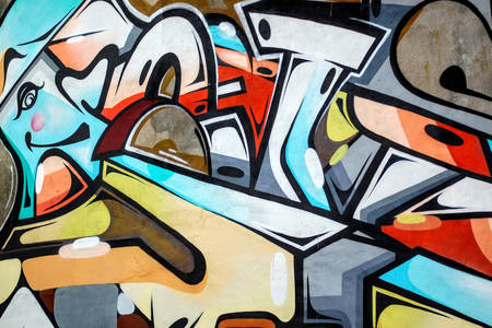 Abstractie graffiti