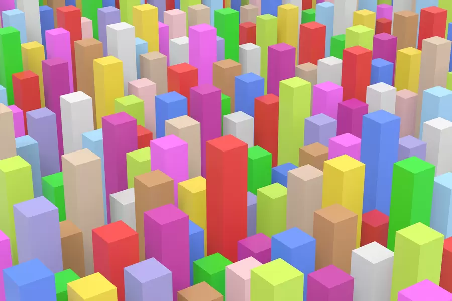 3D-abstractie: balken