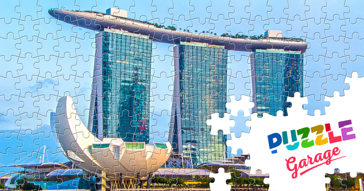 Marina Bay Sands Hotel Jigsaw Puzzle (Countries, Singapore) Puzzle Garage