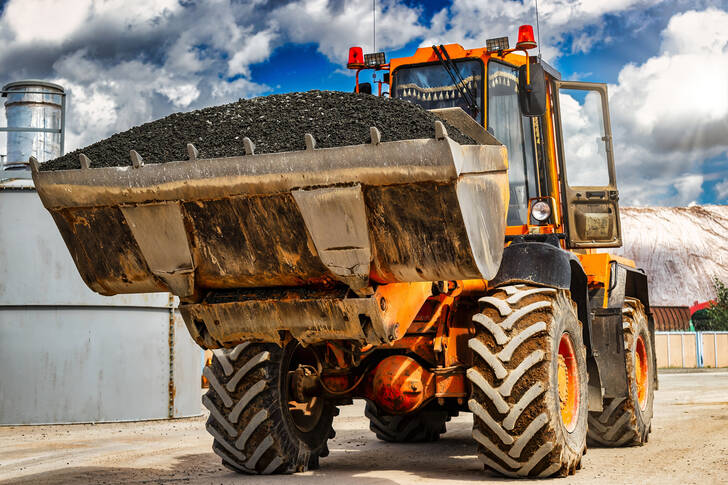 Large front loader