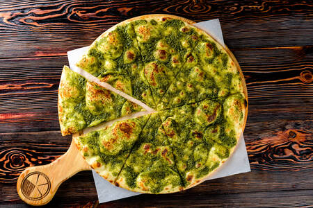 Focaccia dengan pesto