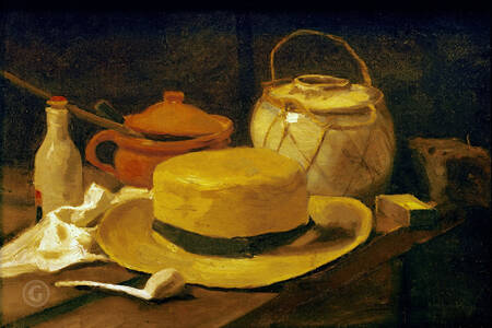 Vincent Van Gogh: "Still Life with Straw Hat"