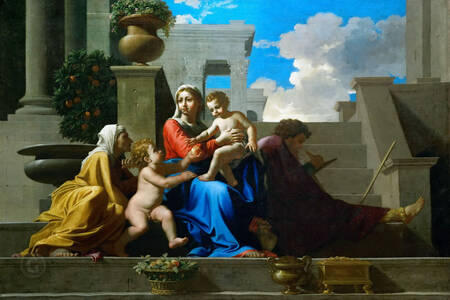 Nicolas Poussin: "The Holy Family on the Steps"