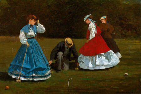 Winslow Homer: Scéna s kroketem
