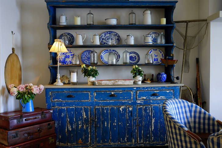 Antique buffet in a country house