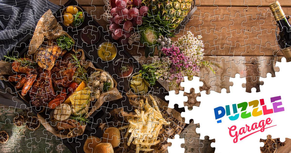 Festive dinner Jigsaw Puzzle (Home, Food) Puzzle Garage