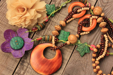 Wooden necklaces