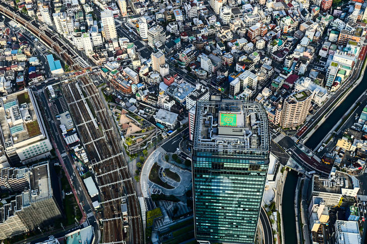 Bird's eye view of Tokyo