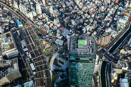 Токио с высоты птичьего полёта