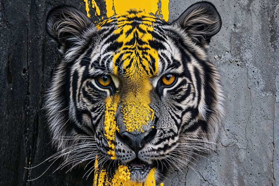 Grafiti dengan harimau