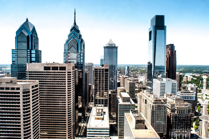 Skyscrapers of philadelphia