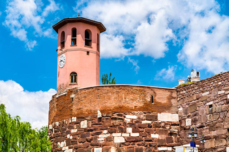 Tour de l'horloge du château d'Ankara