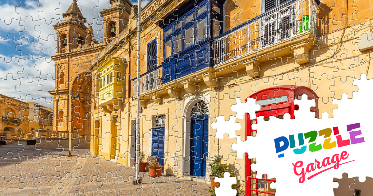 Marsaxlokk town architecture Jigsaw Puzzle (Countries, Malta) Puzzle