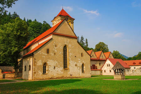 Red monastery in Slovakia
