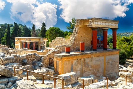 Palatset i Knossos på Kreta