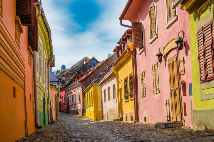 Architecture of houses in Sighisoara